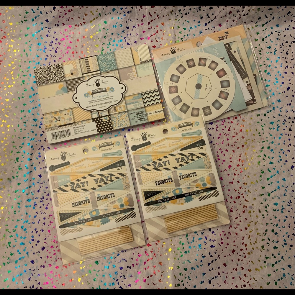 NWOT Paper Pad, Pennants & Ephemera in pretty, coordinated packages